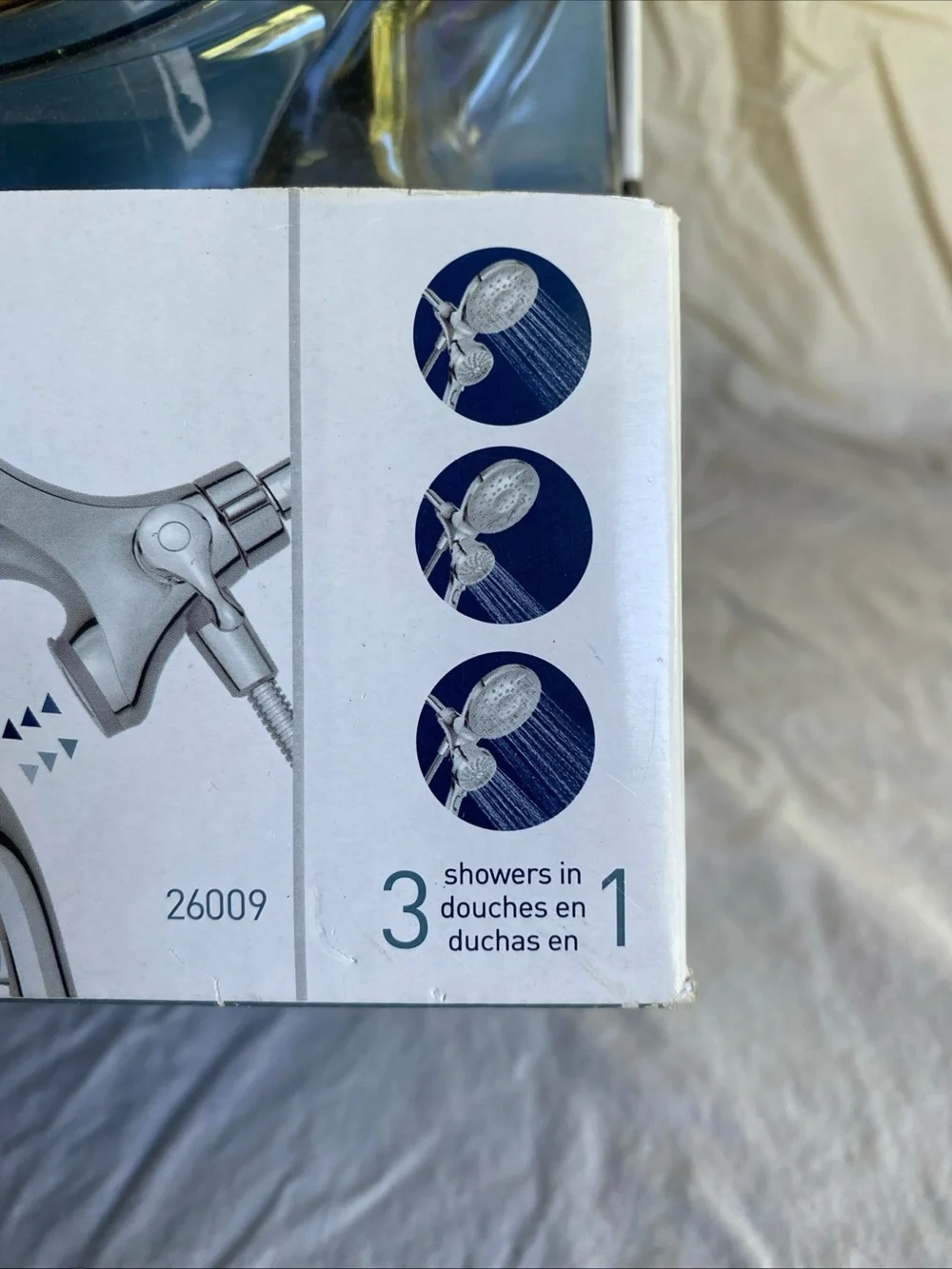 NIB Moen 26009 Magnetix Engage Six-Function Dual Hand & Rain Shower Chrome